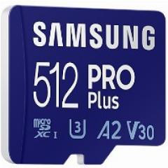 512GB Samsung PRO Plus MicroSDXC 120MB/s +Adapter