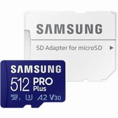 512GB Samsung PRO Plus MicroSDXC 120MB/s +Adapter