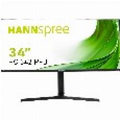 86,4cm/34 (3440x1440) Hannspree HC342PFB 21:9 5ms 2xHDMI DisplayPort VESA Lift Speaker UWQHD Black