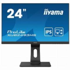 61cm/24 (1920x1080) iiyama ProLite XUB2493HS-B4 16:9 4ms IPS HDMI VGA DisplayPort VESA Pivot Speaker Full HD Black