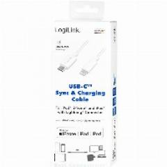 KAB LogiLink USB-C > Lightning (ST-ST) 1m White