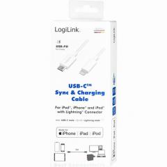 KAB LogiLink USB-C > Lightning (ST-ST) 1m White