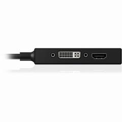 Adapter ICY BOX DisplayPort > HDMI/DVI/VGA 4K 60Hz Black