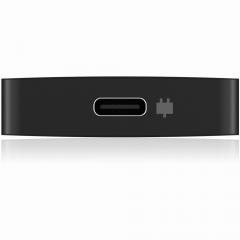 HUB 4Port ICY BOX 4xUSB-C 1xPower Delivery 100W passiv Black