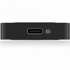 HUB 4Port ICY BOX 4xUSB-C 1xPower Delivery 100W passiv Black