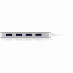 HUB 5Port ICY BOX 4xUSB3.0 SuperSpeed passiv Silver
