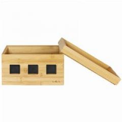 Management Cable Box Bambus 255 x 140 x 165mm LogiLink Black