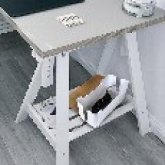Management Cable Box Bambus-Deckel 320 x 140 x 130mm LogiLink Black