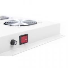 NWSZ Dachlüftereinheit Digitus für Unique Netzw. & Dyna. Basic 4 Lüfter, Schalter, Thermostat, 552 m³ zirk./h, Farbe Grau (RAL 7035)