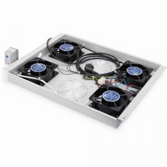 NWSZ Dachlüftereinheit Digitus für Unique Serverschränke 4 Lüfter, Schalter, Thermostat, 552 m³ zirk./h, Farbe Grau (RAL 7035)