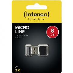 STICK 8GB USB 2.0 Intenso Micro Line Black