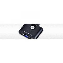 KVM Cable Switch 2xKVM 4xUSB 2xVGA ATEN Black