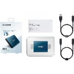 500GB Samsung Portable T5 USB3.1 Gen2 Blau retail