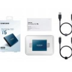 500GB Samsung Portable T5 USB3.1 Gen2 Blau retail