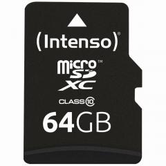 64GB Intenso MicroSDXC 20MB/s +Adapter