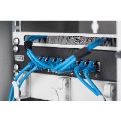 NWS Wandschrank 10 6HE 254mm Digitus Farbe Grau (RAL 7035) Glastür