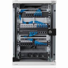 NWS 254 mm (10) 9HE Wandgehäuse 464x312x300 mm, Farbe Grau (RAL 7035) DIGITUS Professional