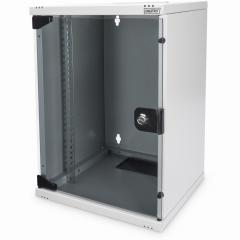 NWS 254 mm (10) 9HE Wandgehäuse 464x312x300 mm, Farbe Grau (RAL 7035) DIGITUS Professional