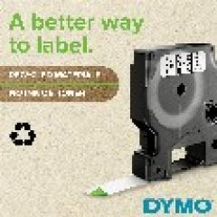 Dymo LabelWriter - D1 Etiketten Selbstklebend - 12 mm x 7 m - Schwarz auf Gelb - (S0720580)