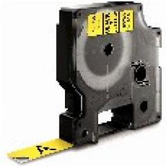 Dymo LabelWriter - D1 Etiketten Selbstklebend - 12 mm x 7 m - Schwarz auf Gelb - (S0720580)
