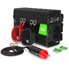 Green Cell KFZ Spannungswandler Power Inverter 12V > 230V 300W Black