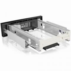 Wechselrahmen, 1xSATA 3,5 zu 1xSATA Host in 5,25 Einbauschacht, EasySwap trägerlos, Stahl/ Plastik ICY BOX