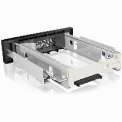 Wechselrahmen, 1xSATA 3,5 zu 1xSATA Host in 5,25 Einbauschacht, EasySwap trägerlos, Stahl/ Plastik ICY BOX