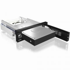 Wechselrahmen, 1xSATA 3,5 zu 1xSATA Host in 5,25 Einbauschacht, EasySwap trägerlos, Stahl/ Plastik ICY BOX