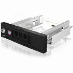 Wechselrahmen, 1xSATA 3,5 zu 1xSATA Host in 5,25 Einbauschacht, EasySwap trägerlos, Stahl/ Plastik ICY BOX