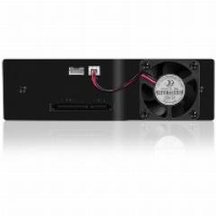 Wechselrahmen, 1xSATA / SAS 3,5 zu 1xSATA Host, EasySwap trägerlos, Alu-4cm Lüfter ICY BOX
