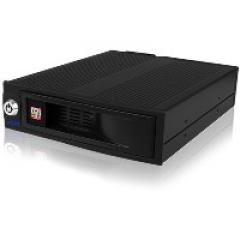 Wechselrahmen, 1xSATA / SAS 3,5 zu 1xSATA Host, EasySwap trägerlos, Alu-4cm Lüfter ICY BOX