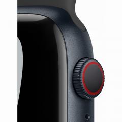 Apple Watch Series 7 Nike Aluminium 45mm Cellular Mitternacht (Sportarmband anthrazit/schwarz) *NEW*