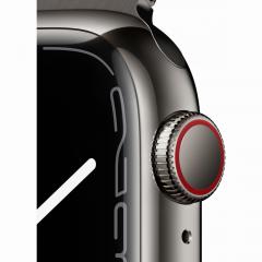 Apple Watch Series 7 Edelstahl 41mm Cellular Graphite (Milanaise graphite) *NEW*