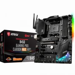 AM4 MSI B450 GAMING PRO CARBON MAX WIFI ATX (M.2 Port, PCIe 3.0 x 4, NVMe PCI:3 PCIe:2 RAM:4)