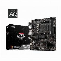 AM4 MSI A520M PRO mATX (M.2 Port, PCIe 3.0 x 4, NVMe PCI:2 PCIe:1 RAM:4)