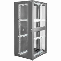 Serverschrank 19 42HE Digitus 1970x800x1000 mm, Farbe black (RAL 9005), perforierte Tür