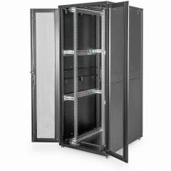 Serverschrank 19 42HE Digitus 1970x800x1000 mm, Farbe black (RAL 9005), perforierte Tür