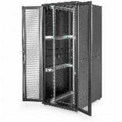 Serverschrank 19 42HE Digitus 1970x800x1000 mm, Farbe black (RAL 9005), perforierte Tür