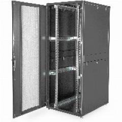 Serverschrank 19 42HE Digitus 1970x800x1000 mm, Farbe black (RAL 9005), perforierte Tür
