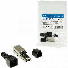Feldkonfektionierbarer RJ45 Steckverbinder Cat.6A 10GE, geschirmt, EconLine LogiLink