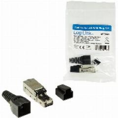 Feldkonfektionierbarer RJ45 Steckverbinder Cat.6A 10GE, geschirmt, EconLine LogiLink