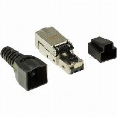 Feldkonfektionierbarer RJ45 Steckverbinder Cat.6A 10GE, geschirmt, EconLine LogiLink