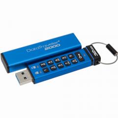 STICK 32GB USB 3.1 Kingston DataTraveler 2000 verschlüsselt Blue