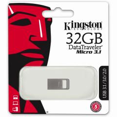 STICK 32GB USB 3.1 Kingston DataTraveler Micro Silver