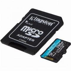 256GB Kingston Canvas Go! Plus microSDXC 170MB/s +Adapter