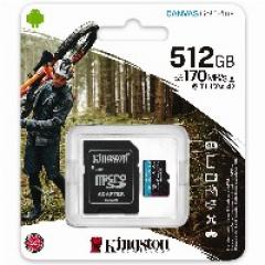 512GB Kingston Canvas Go! Plus microSDXC 170MB/s +Adapter