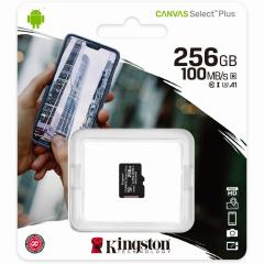 256GB Kingston Canvas Selevt Plus microSDXC 100MB/s