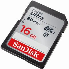 16GB SanDisk Ultra SDHC 80MB/s