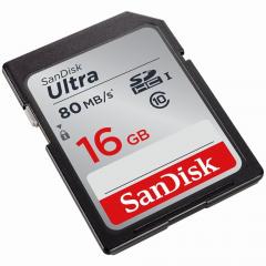 16GB SanDisk Ultra SDHC 80MB/s