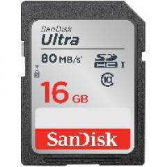 16GB SanDisk Ultra SDHC 80MB/s